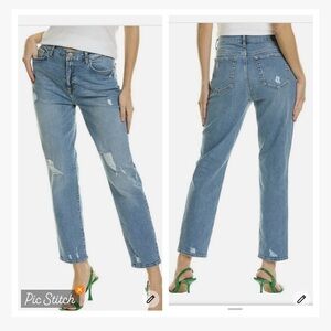 C/E by Current Elliott Sunny Original Destructed Boyfriend Jeans